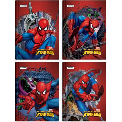 Caderno Brochura Spiderman c 60 Folhas - Norma
